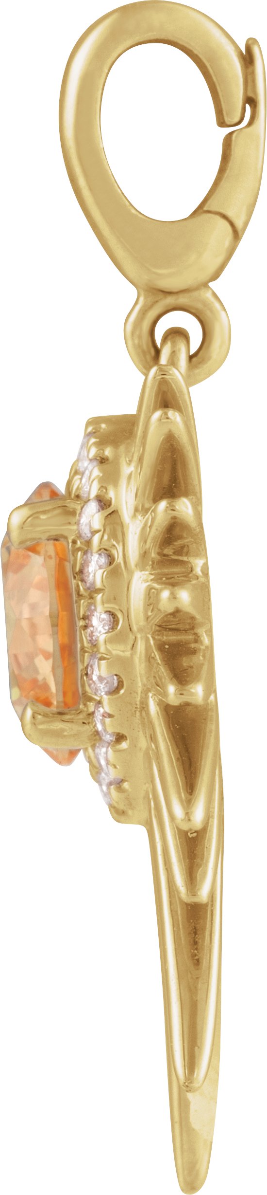 Alternative view of Halo-Style Sun Charm/Pendant