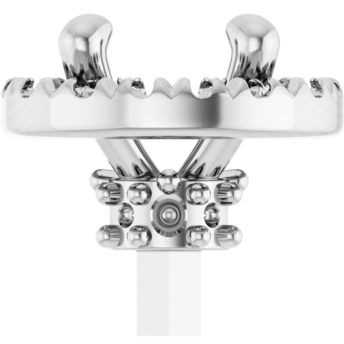 Round 4-Prong Halo-Style Peg Setting