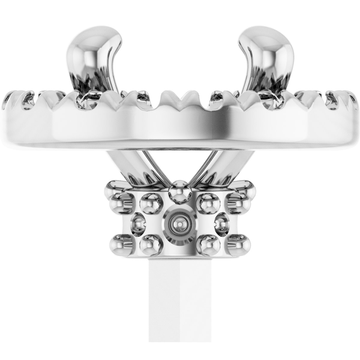 Round 4-Prong Halo-Style Peg Setting