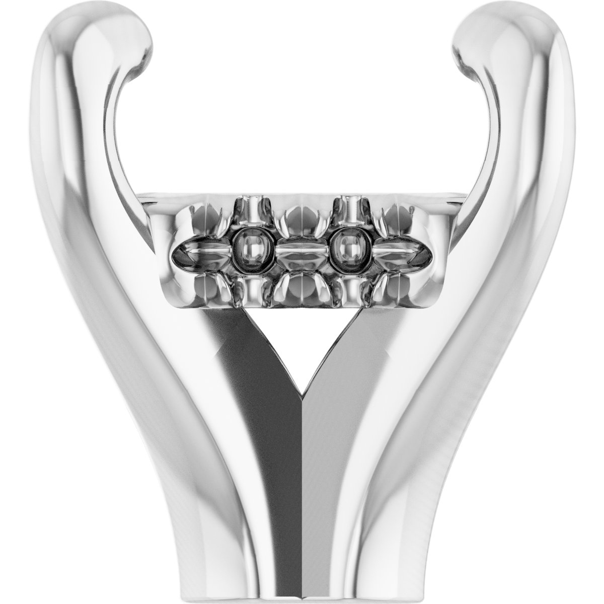 4-Prong Claw Hidden Halo-Style Shank Setting