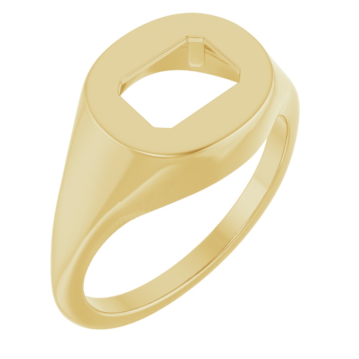 Solitaire Signet Ring