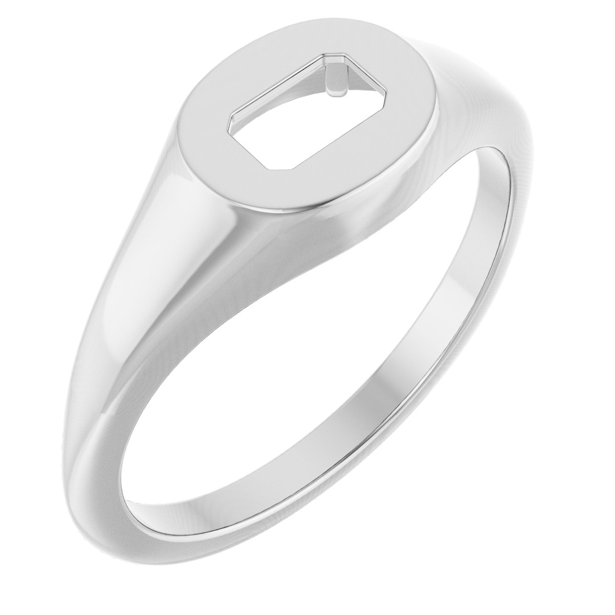 Solitaire Signet Ring