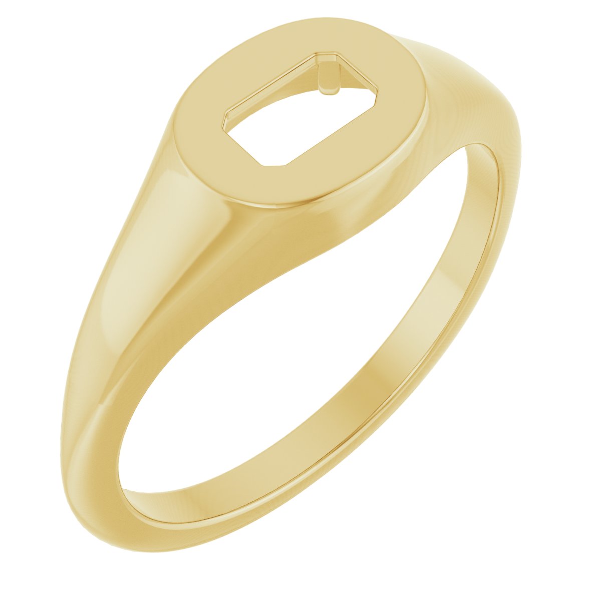 Solitaire Signet Ring