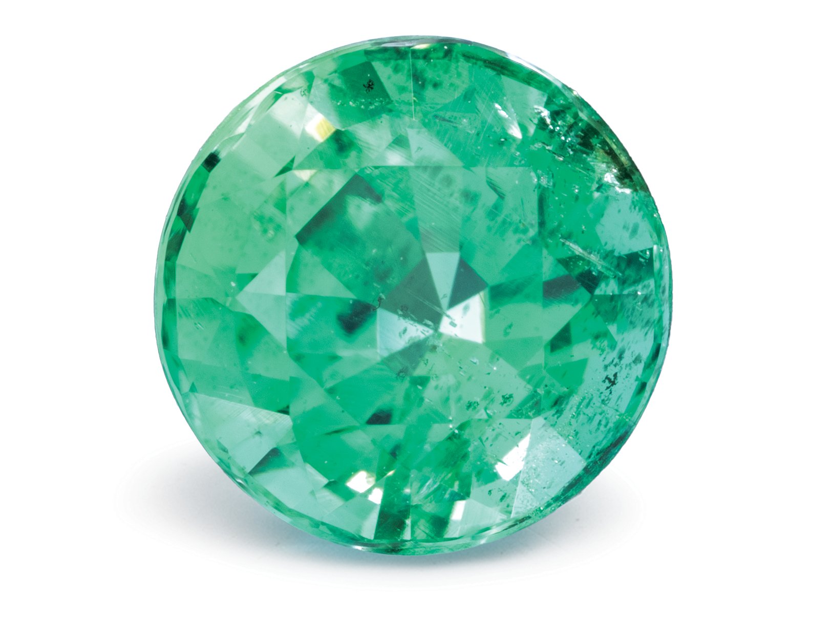 ROUND 0.97ct Natural Emerald