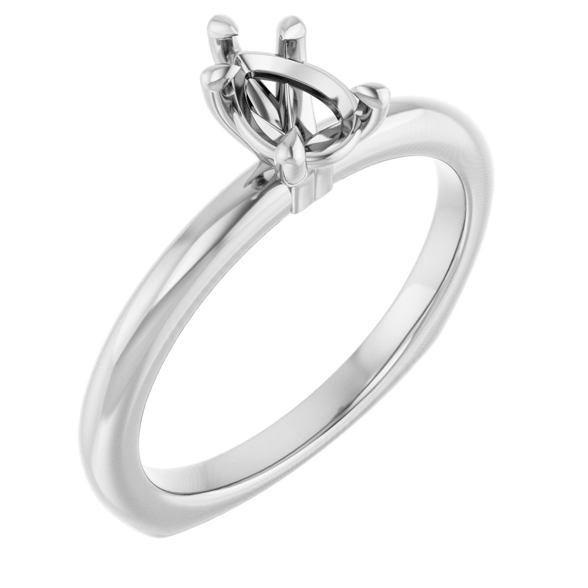 Claw-Prong Euro Shank Engagement Ring