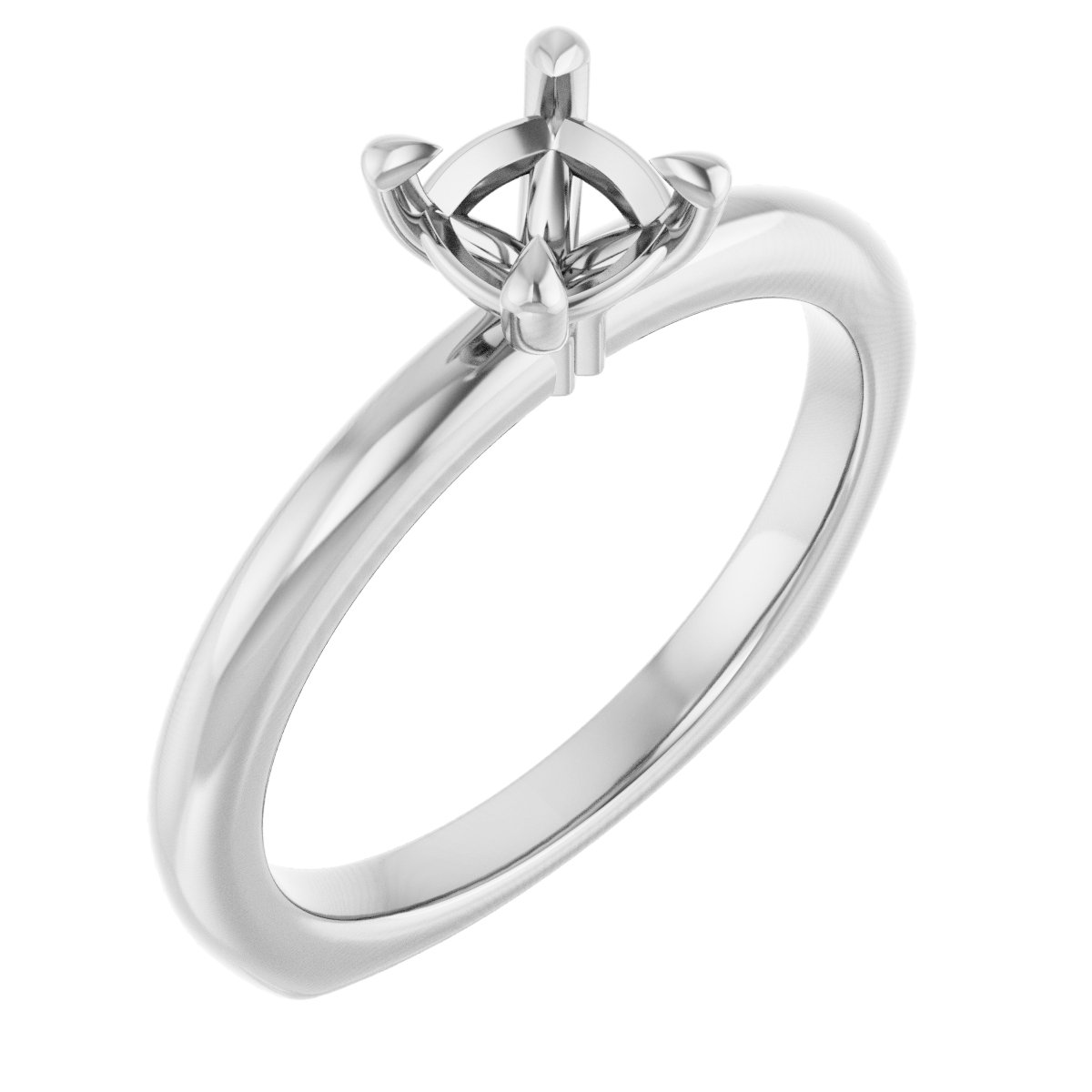 Claw-Prong Euro Shank Engagement Ring