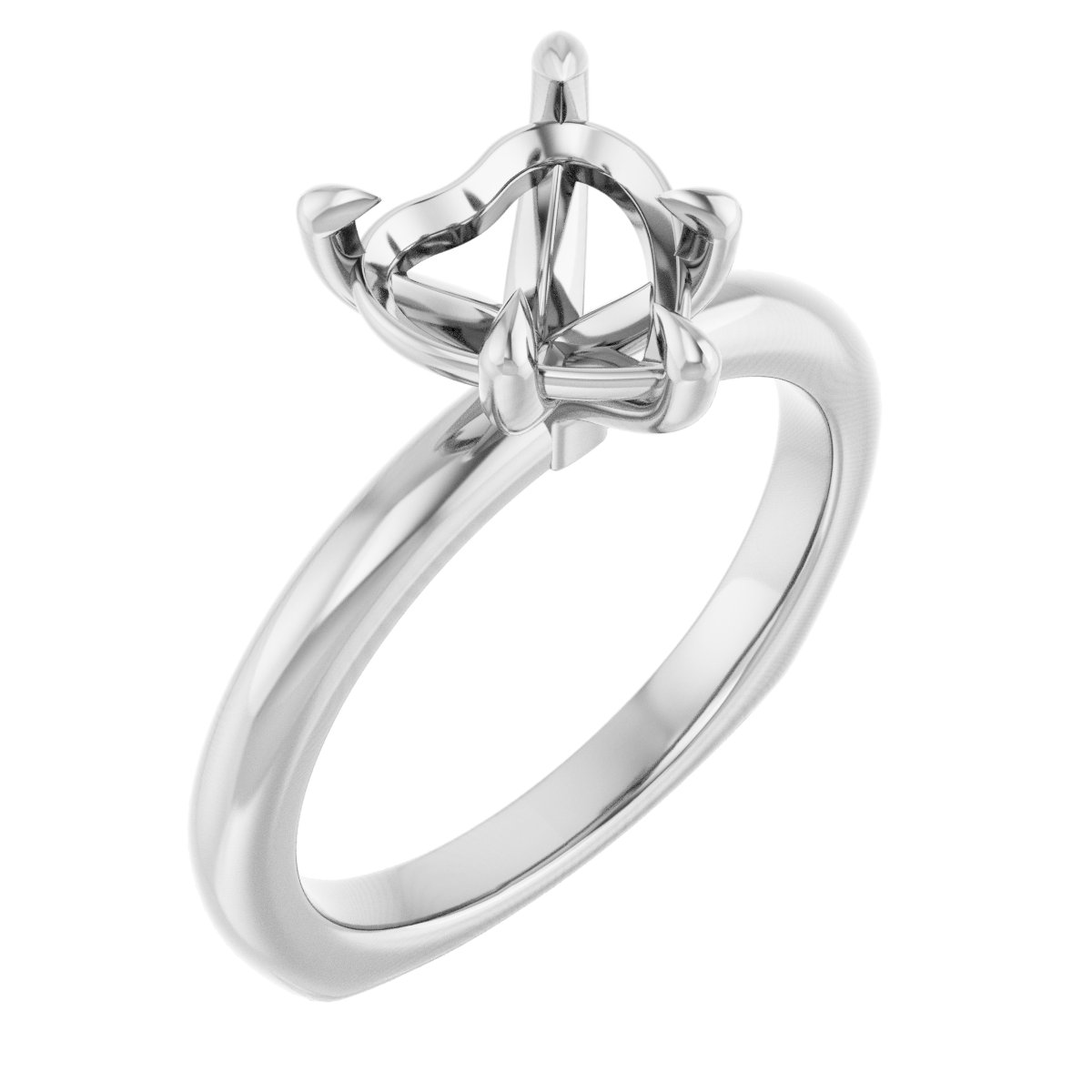 Claw-Prong Euro Shank Engagement Ring