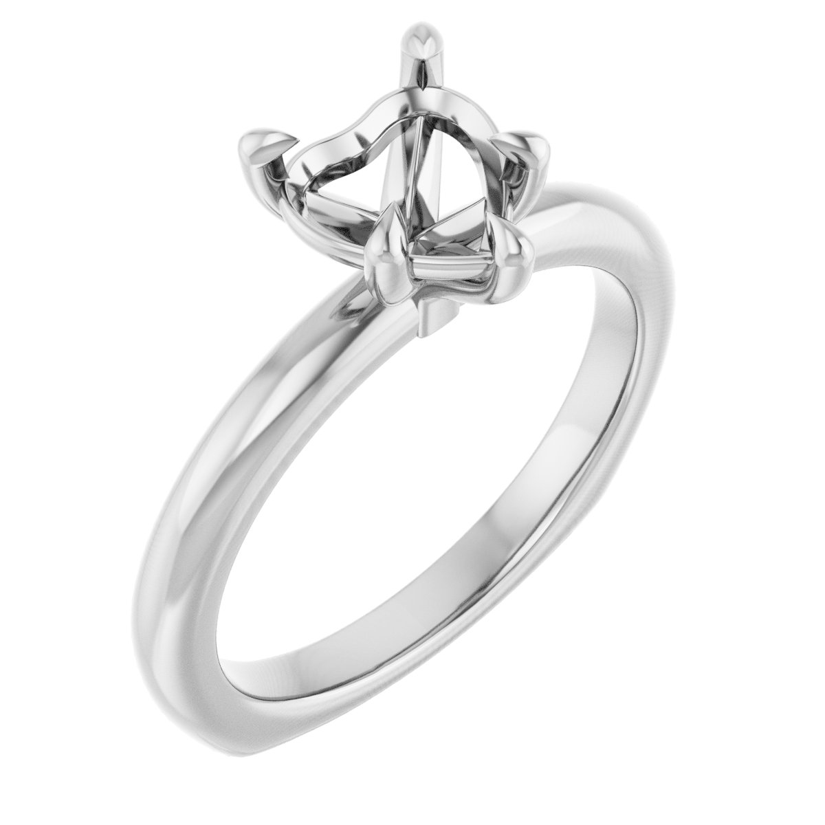 Claw-Prong Euro Shank Engagement Ring