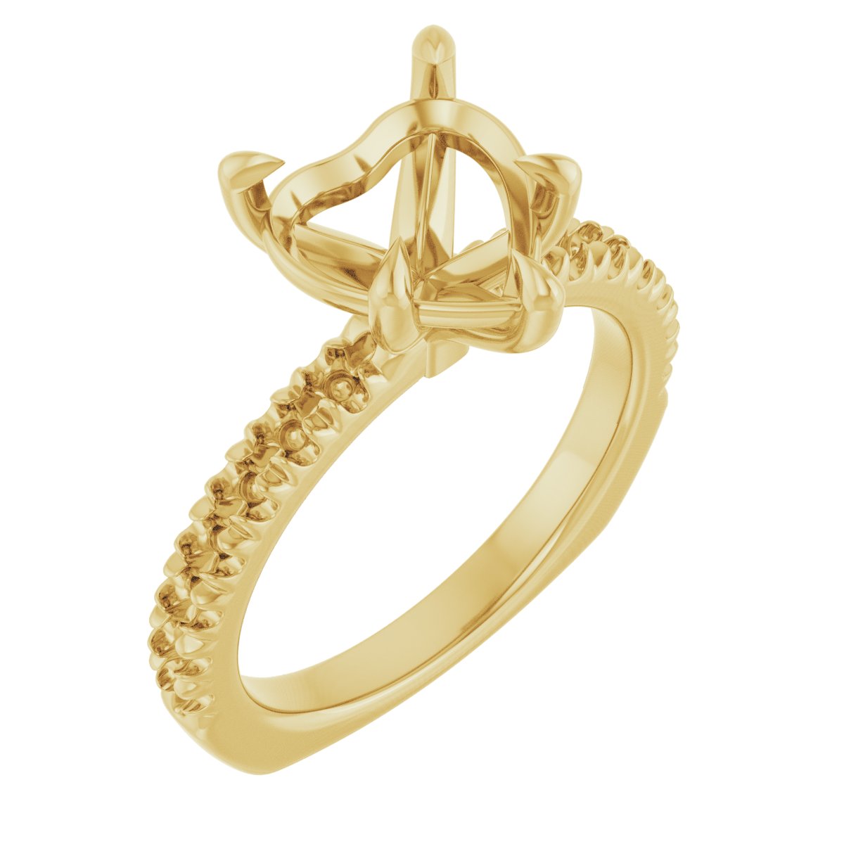 Claw-Prong Euro Shank Engagement Ring
