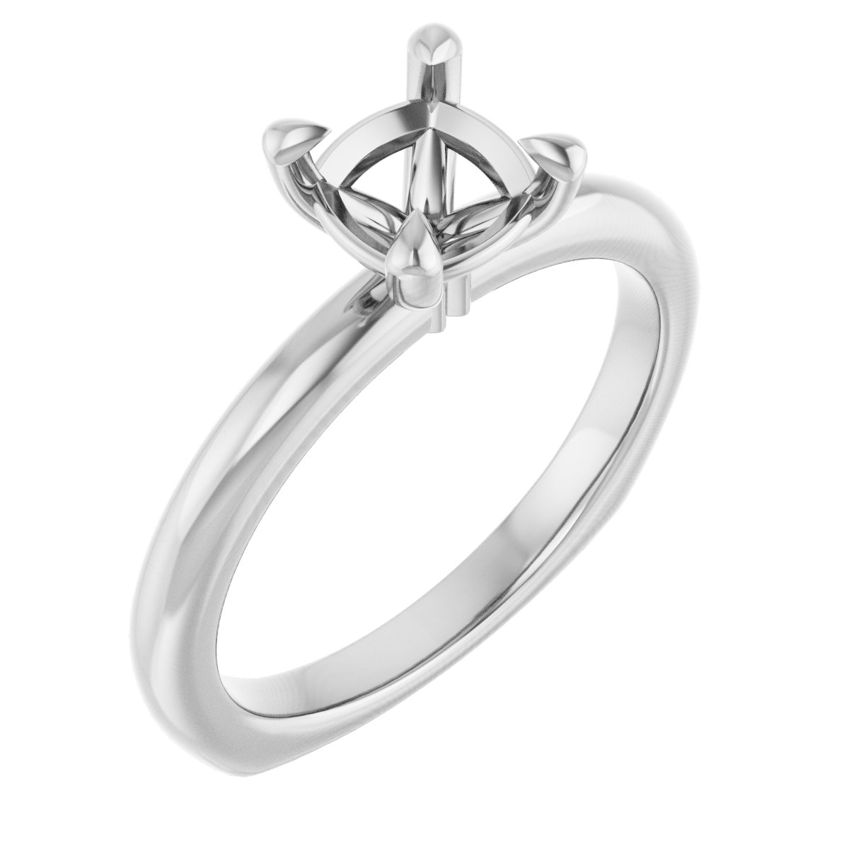Claw-Prong Euro Shank Engagement Ring