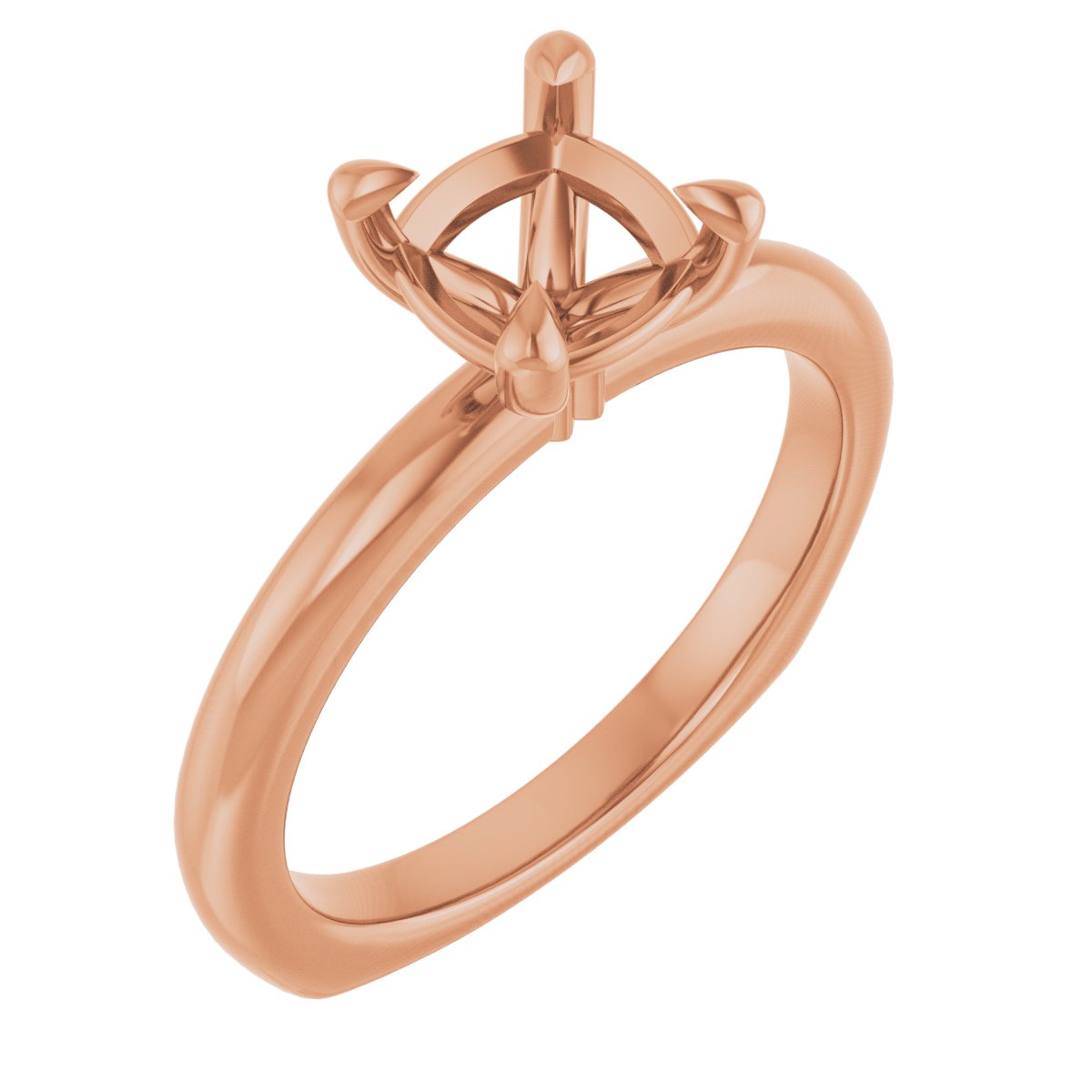 Claw-Prong Euro Shank Engagement Ring
