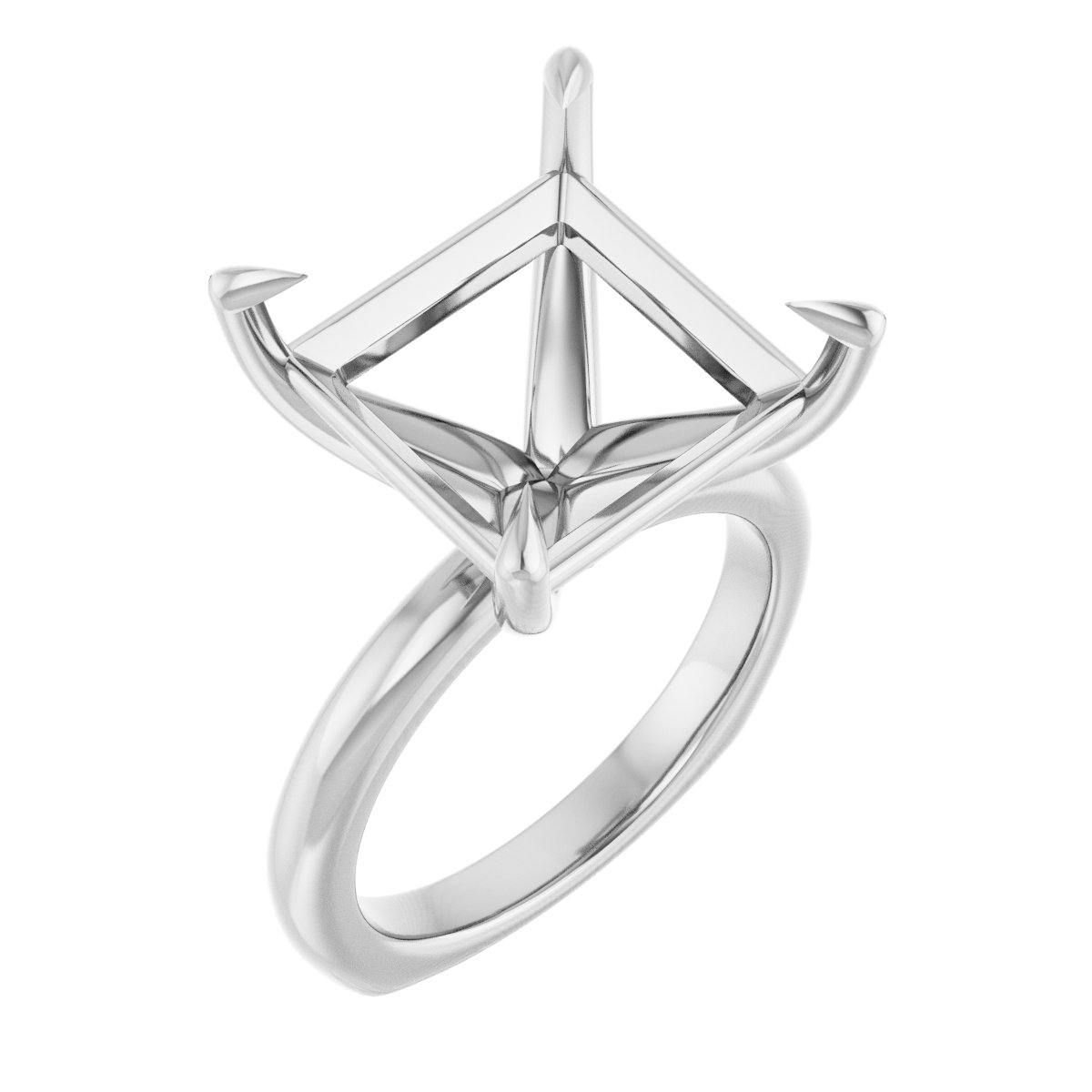 Claw-Prong Euro Shank Engagement Ring
