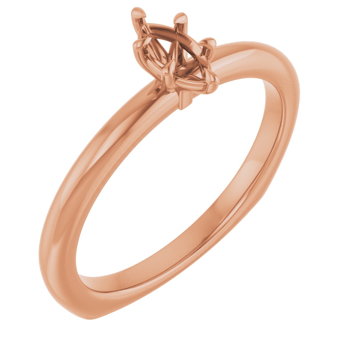 Claw-Prong Euro Shank Engagement Ring