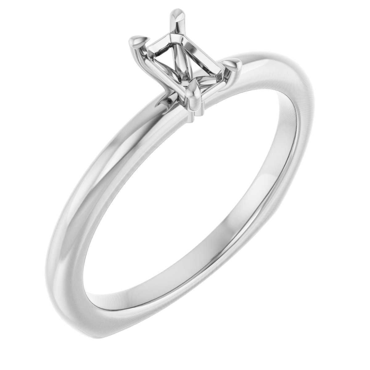 Claw-Prong Euro Shank Engagement Ring
