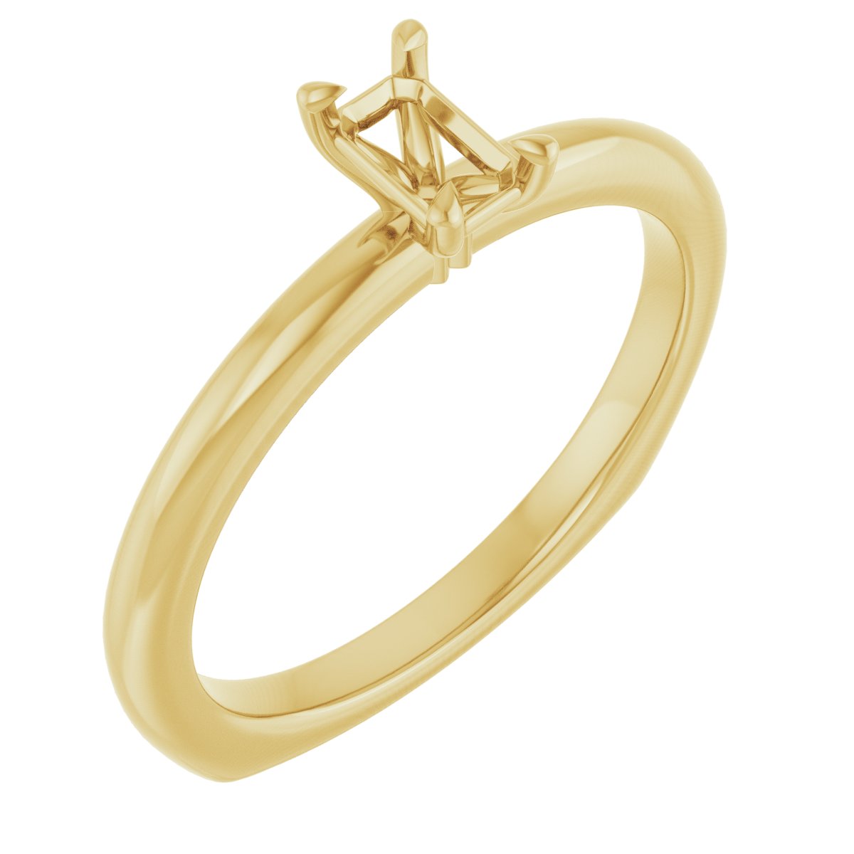 Claw-Prong Euro Shank Engagement Ring