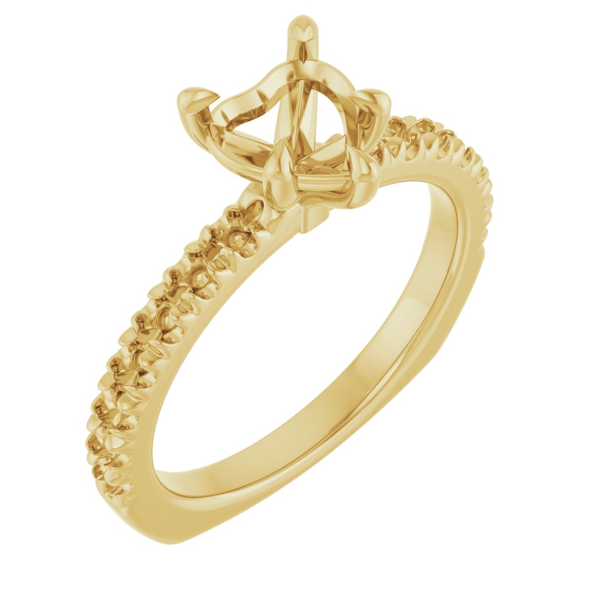 Claw-Prong Euro Shank Engagement Ring