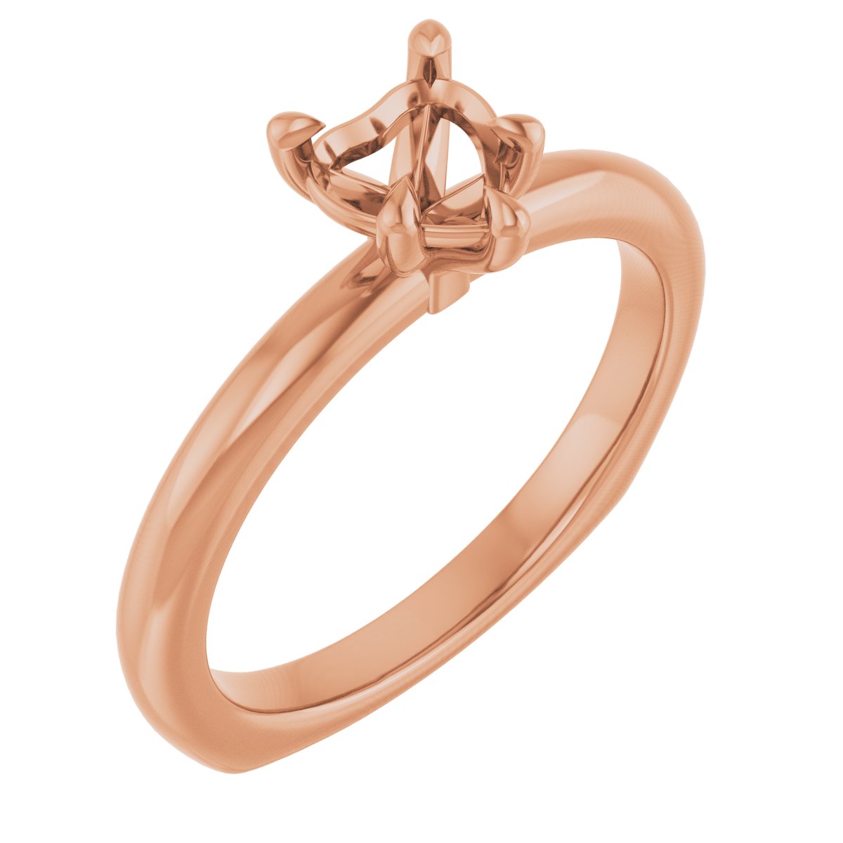 Claw-Prong Euro Shank Engagement Ring