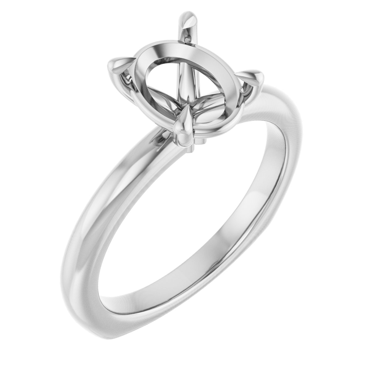 Claw-Prong Euro Shank Engagement Ring