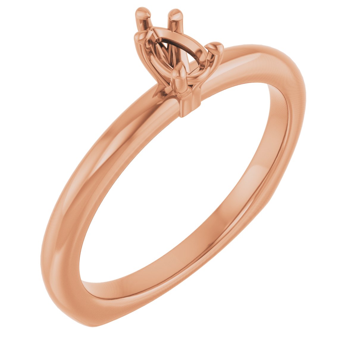 Claw-Prong Euro Shank Engagement Ring
