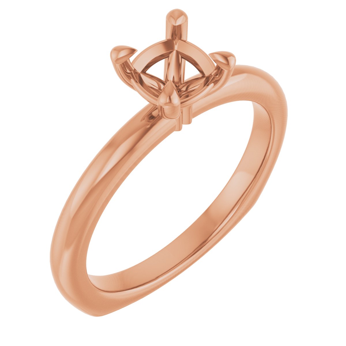 Claw-Prong Euro Shank Engagement Ring