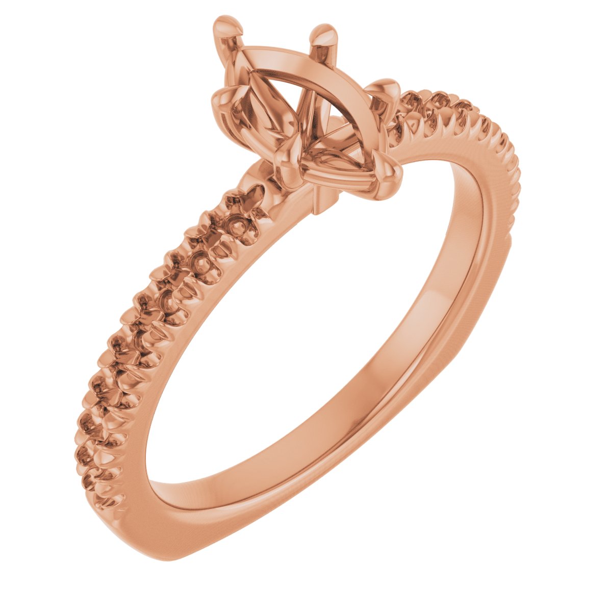 Claw-Prong Euro Shank Engagement Ring