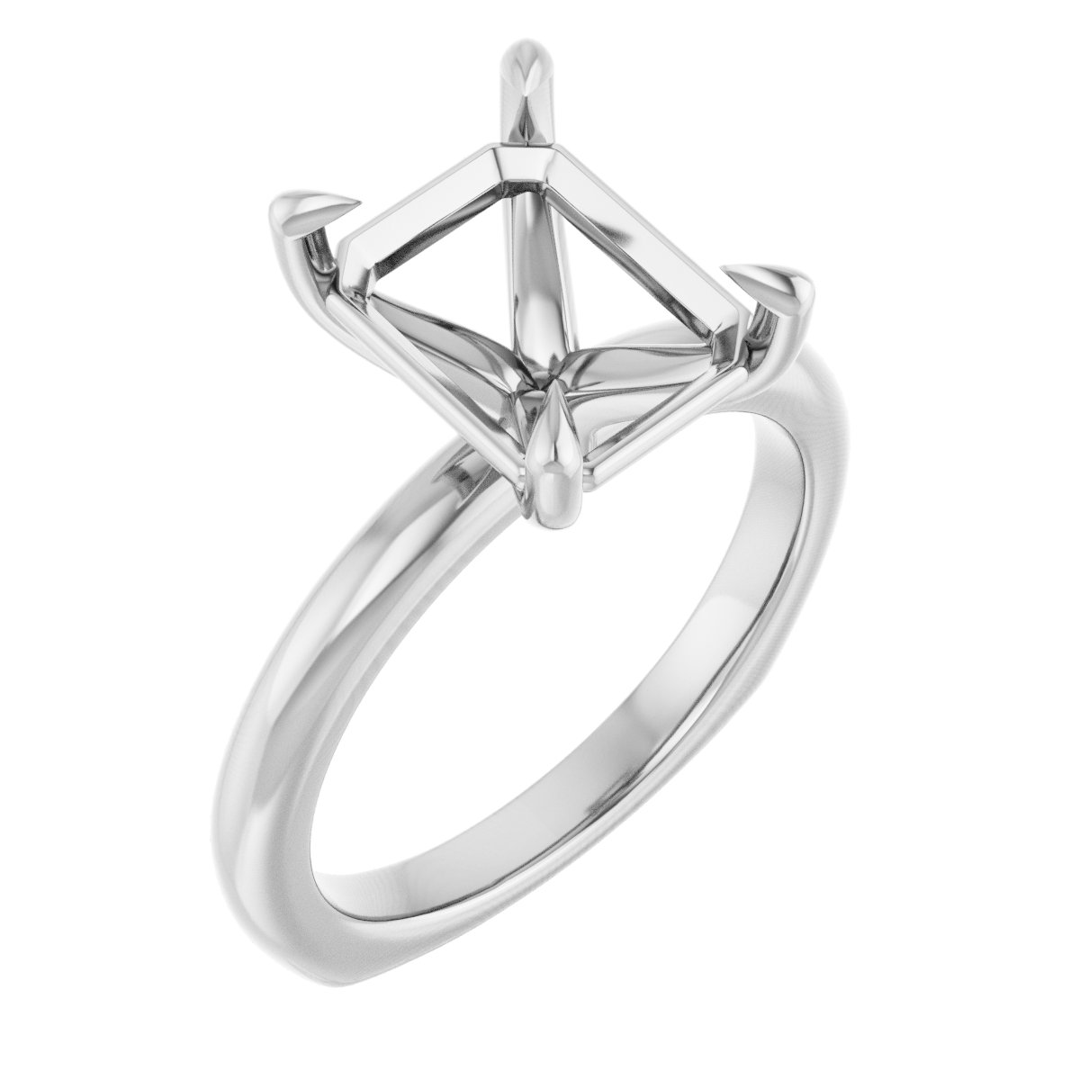 Claw-Prong Euro Shank Engagement Ring