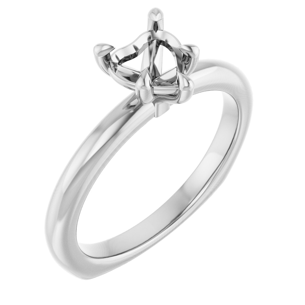 Claw-Prong Euro Shank Engagement Ring