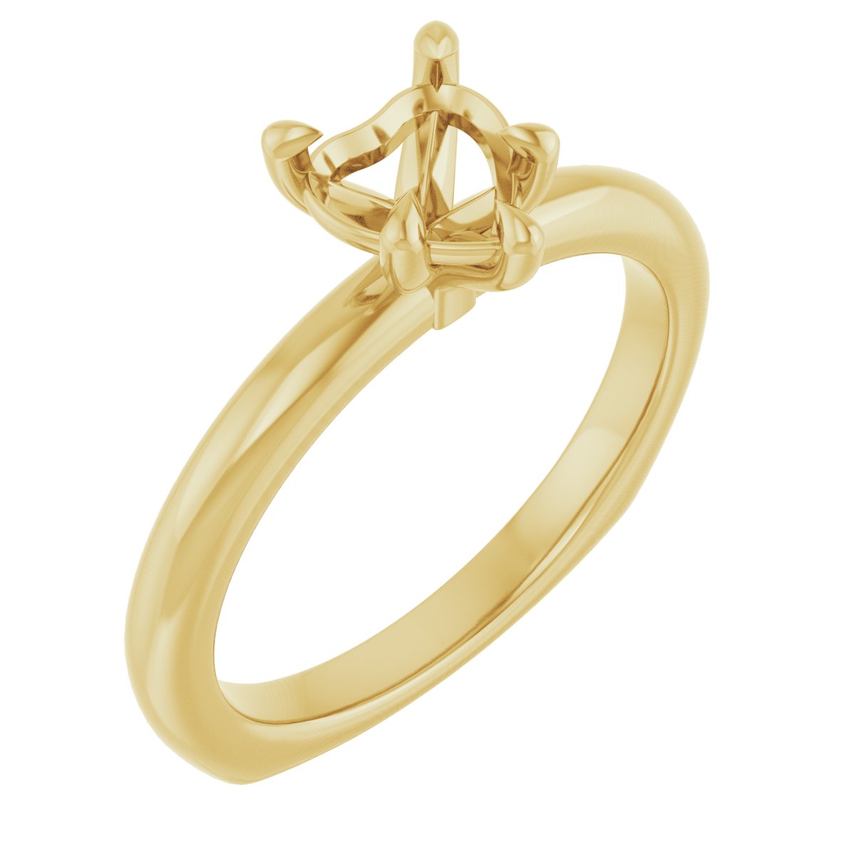 Claw-Prong Euro Shank Engagement Ring