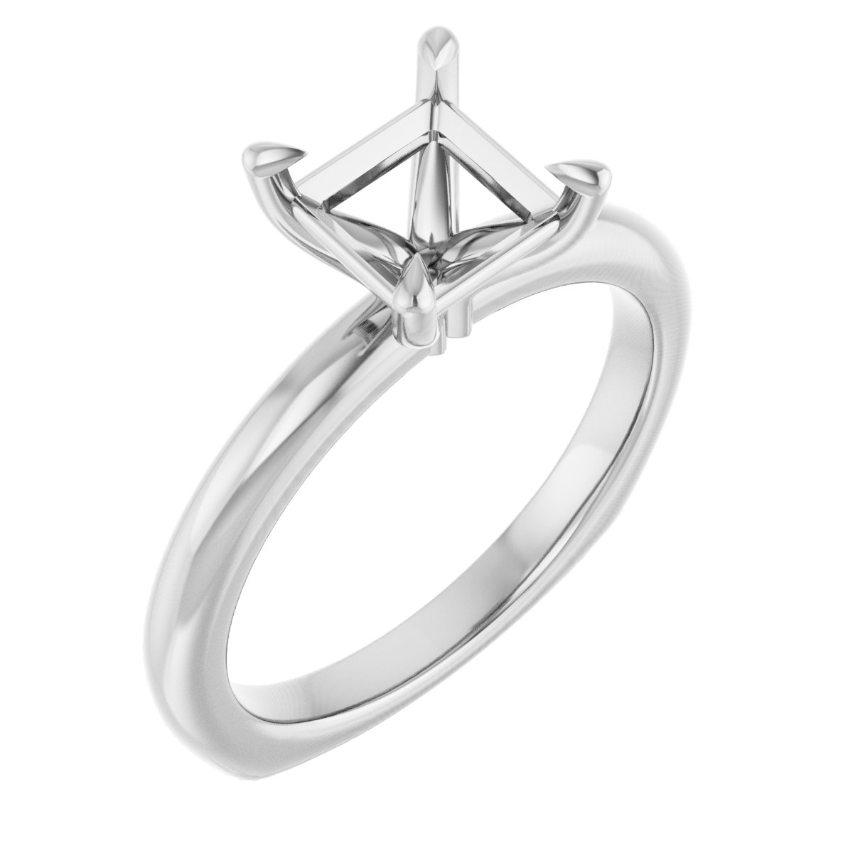 Claw-Prong Euro Shank Engagement Ring