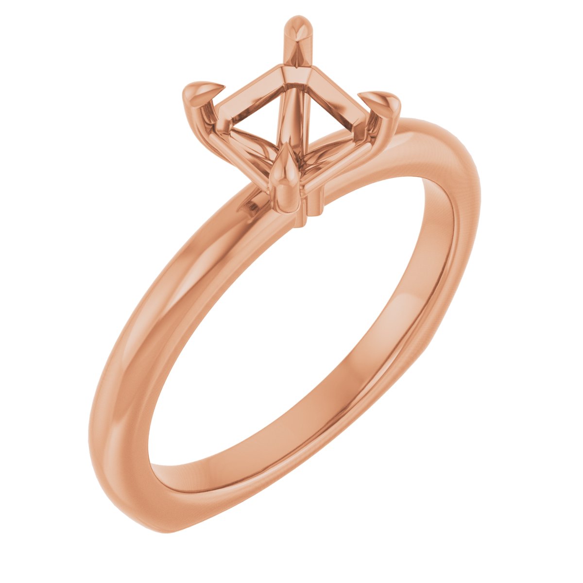 Claw-Prong Euro Shank Engagement Ring