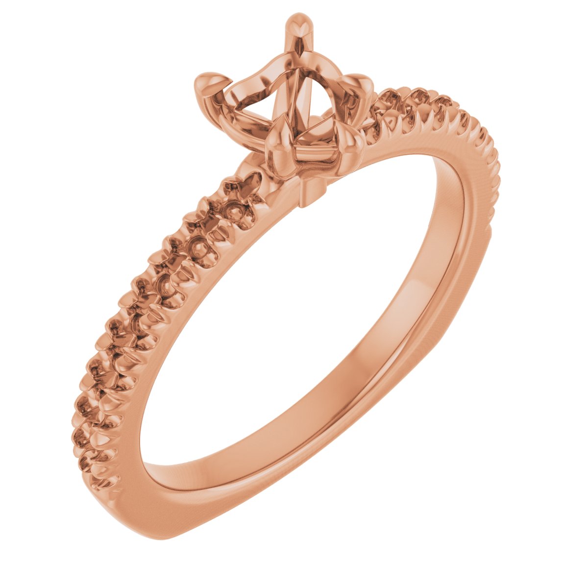 Claw-Prong Euro Shank Engagement Ring