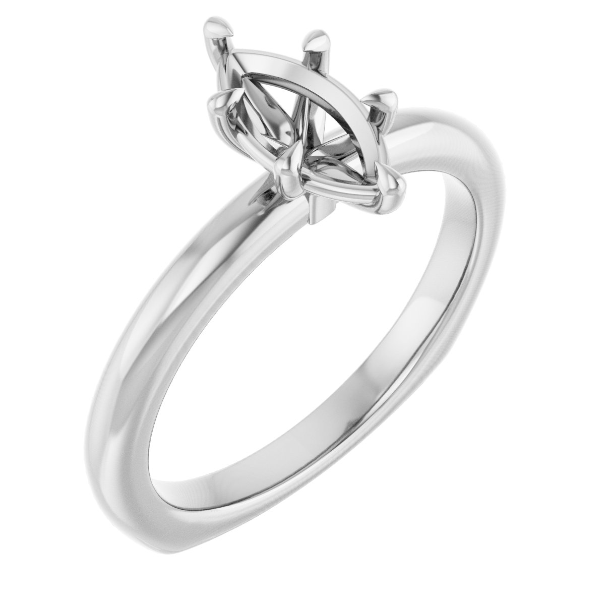 Claw-Prong Euro Shank Engagement Ring
