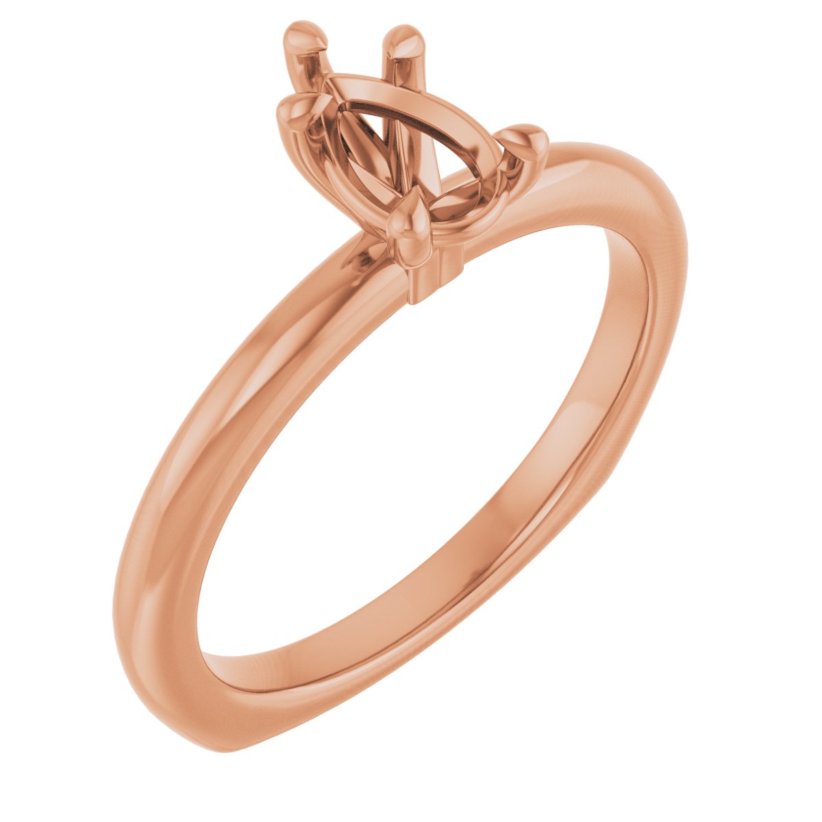 Claw-Prong Euro Shank Engagement Ring
