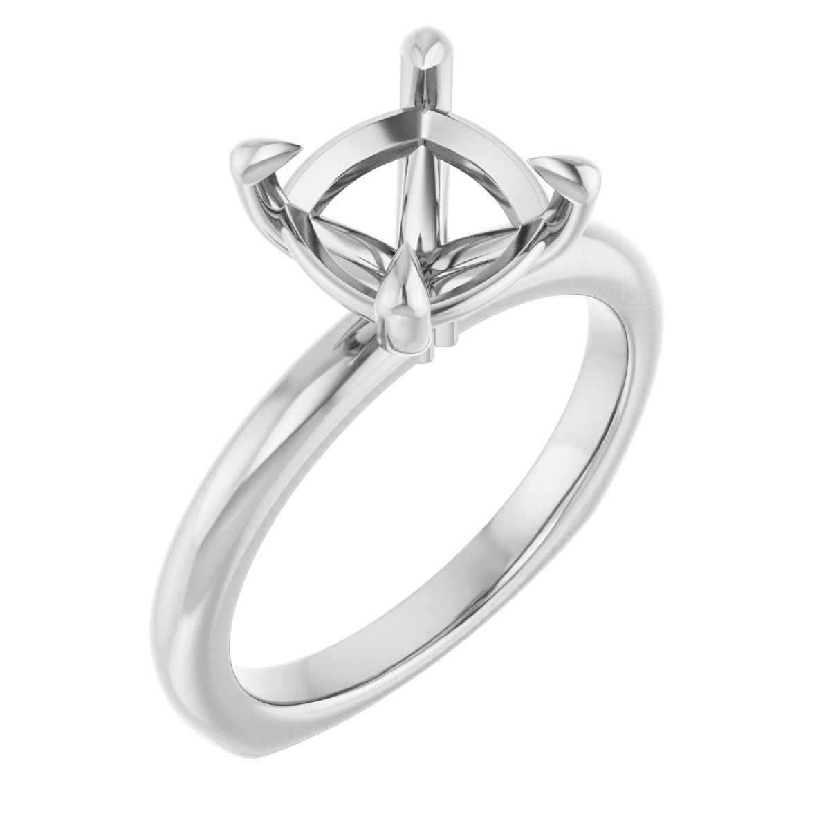 Claw-Prong Euro Shank Engagement Ring