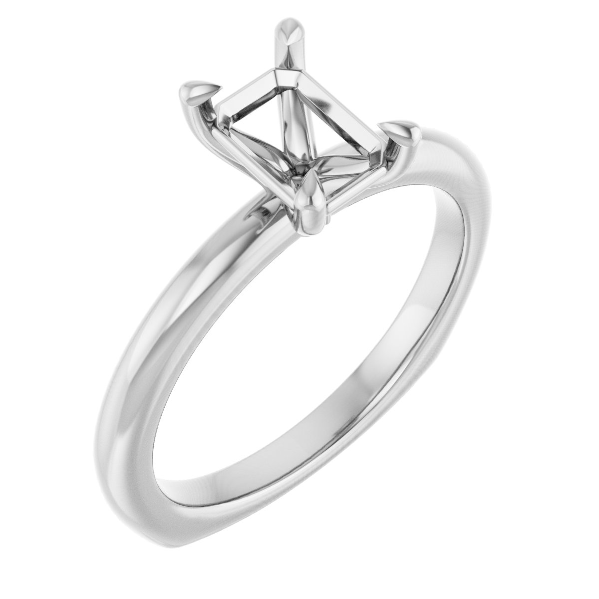 Claw-Prong Euro Shank Engagement Ring