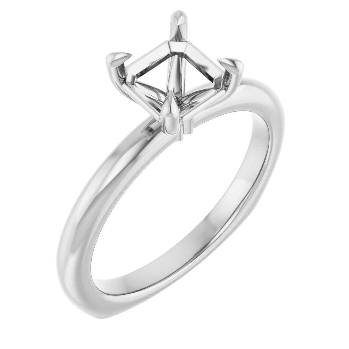 Claw-Prong Euro Shank Engagement Ring