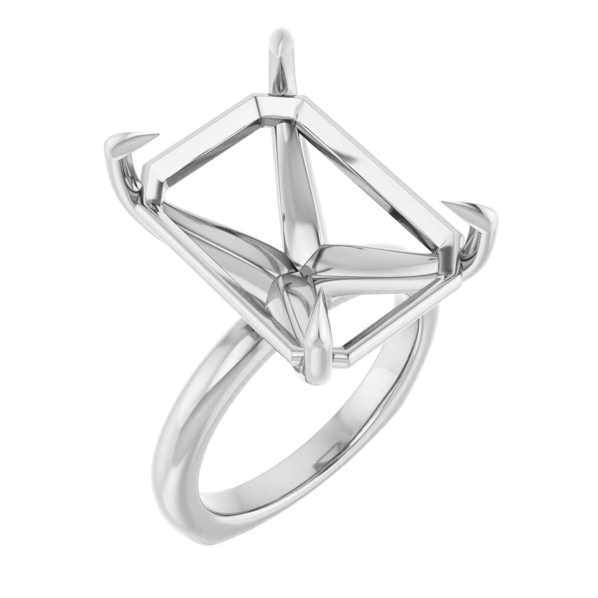 Claw-Prong Euro Shank Engagement Ring