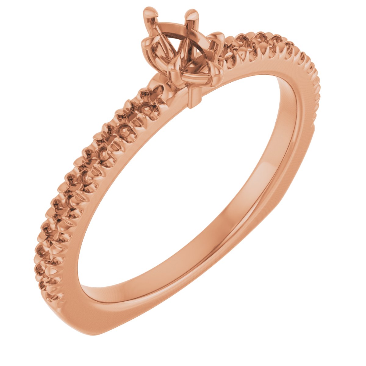 Claw-Prong Euro Shank Engagement Ring