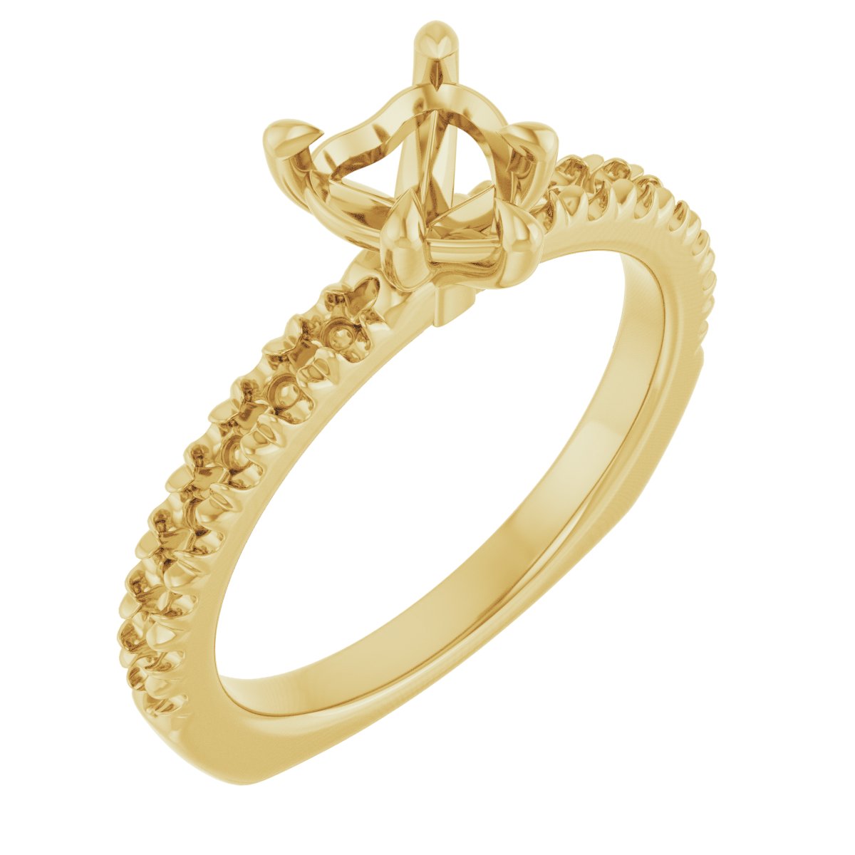 Claw-Prong Euro Shank Engagement Ring