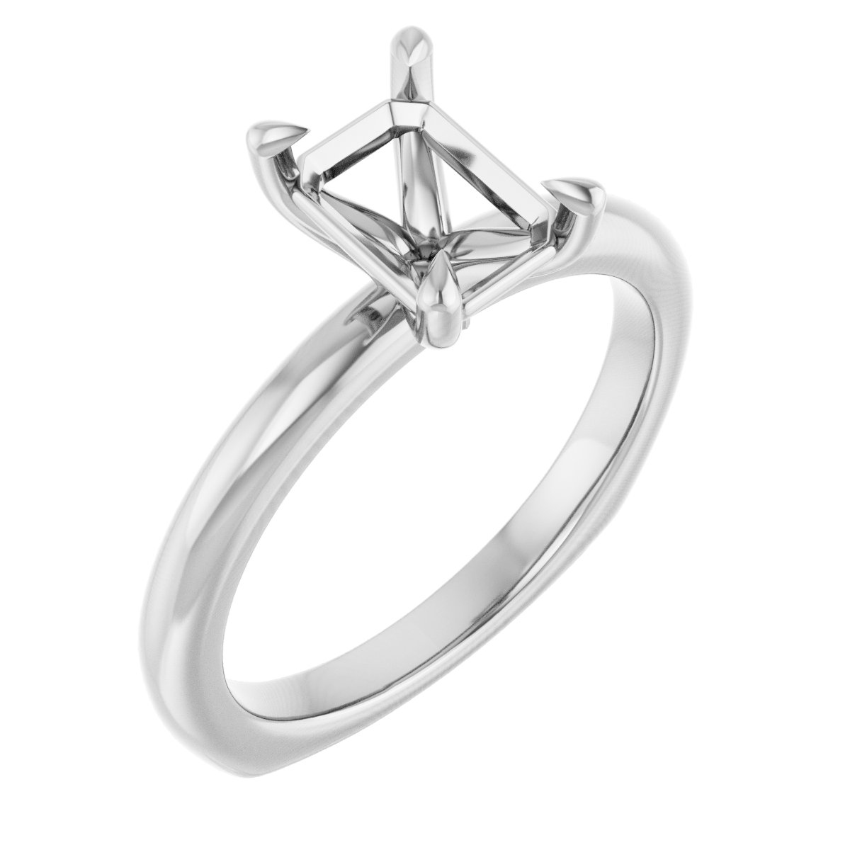 Claw-Prong Euro Shank Engagement Ring