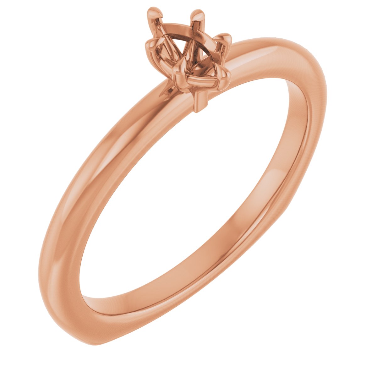 Claw-Prong Euro Shank Engagement Ring