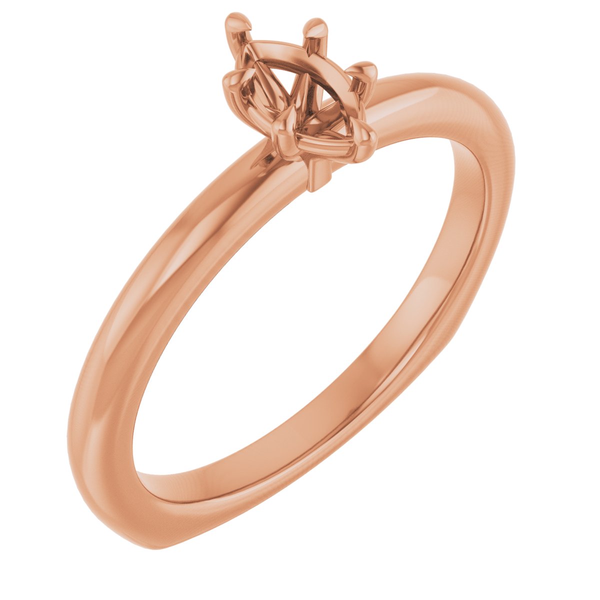 Claw-Prong Euro Shank Engagement Ring