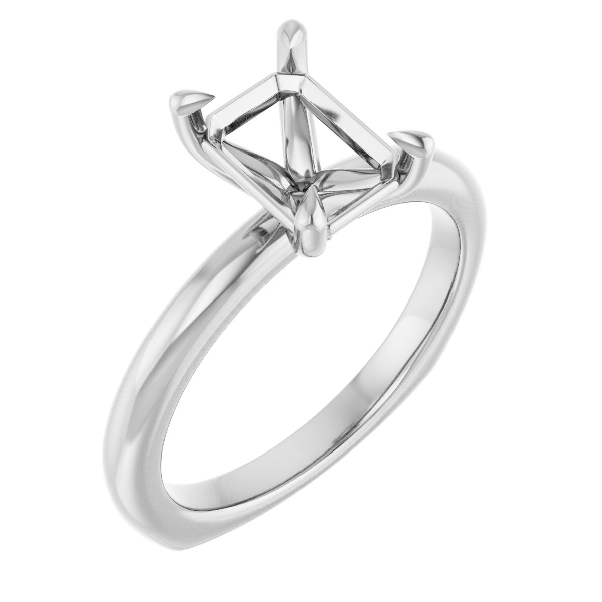 Claw-Prong Euro Shank Engagement Ring