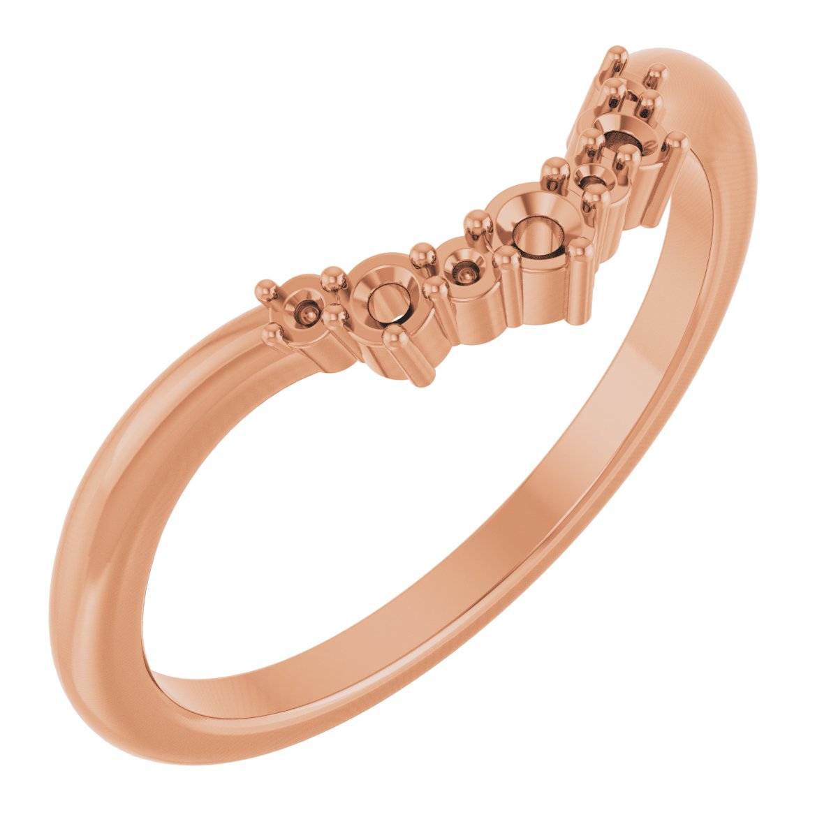 Claw-Prong Accented Engagement Ring or Band