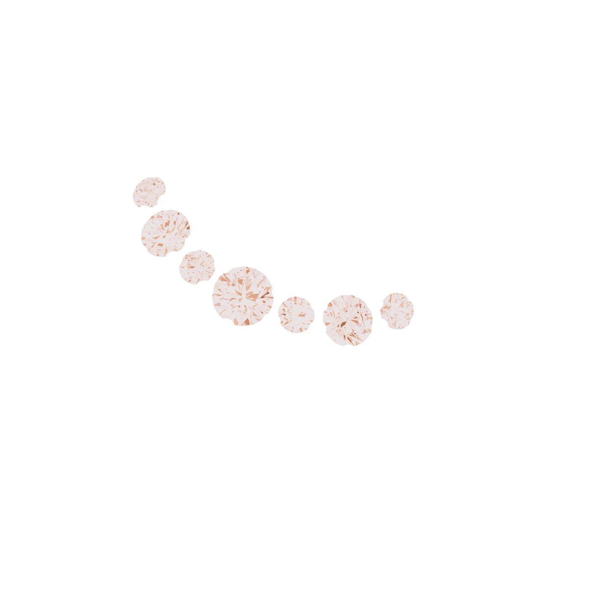 14K Rose Gold 1/10 CTW Lab-Grown Diamond Matching Band