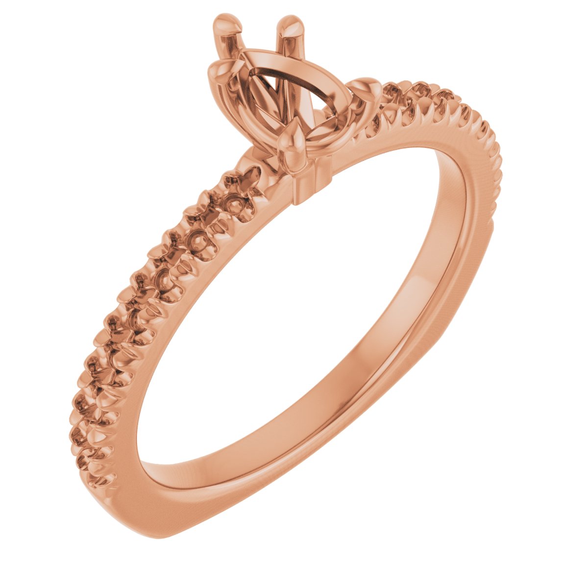 Claw-Prong Euro Shank Engagement Ring