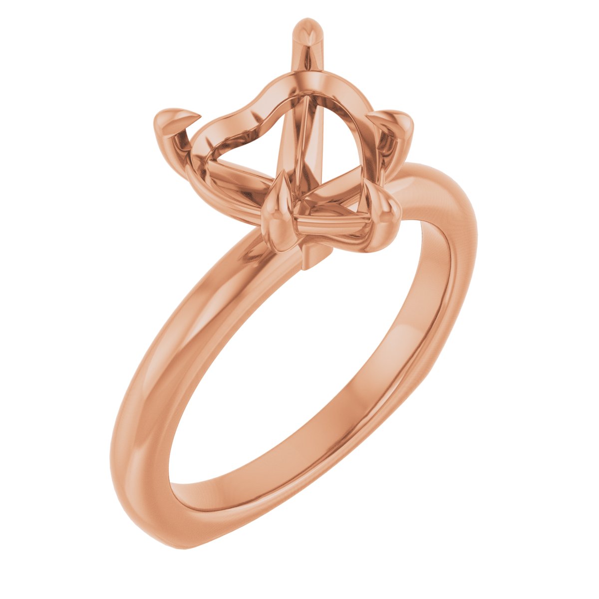 Claw-Prong Euro Shank Engagement Ring