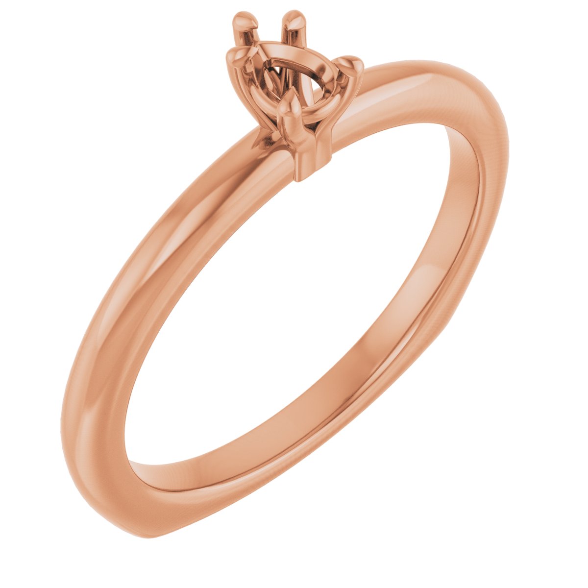 Claw-Prong Euro Shank Engagement Ring