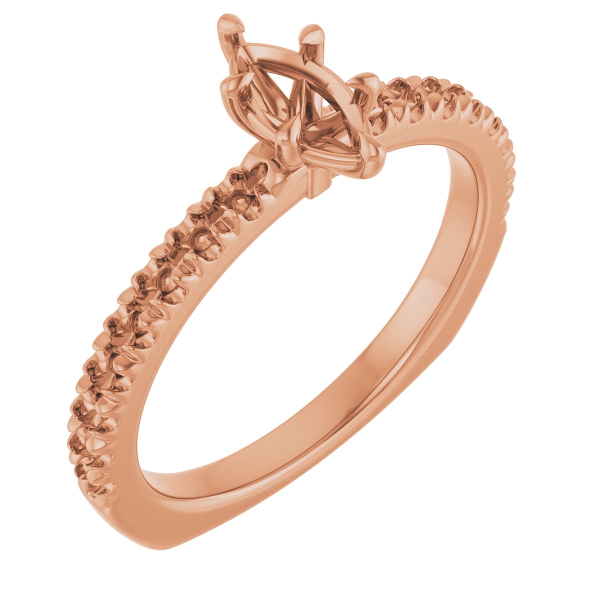 Claw-Prong Euro Shank Engagement Ring