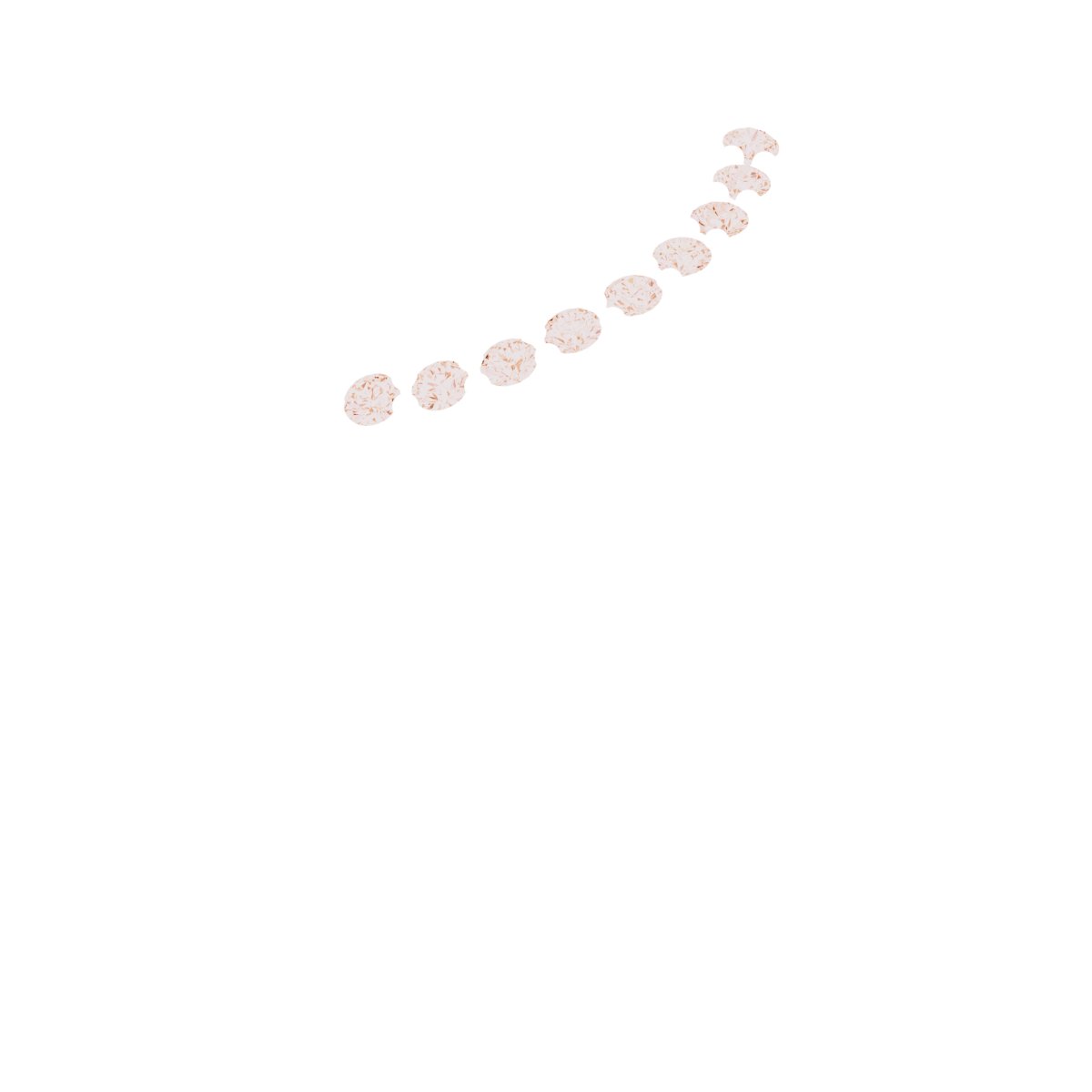 1/2 CTW Natural Diamond Contour Band – 14K Rose Gold